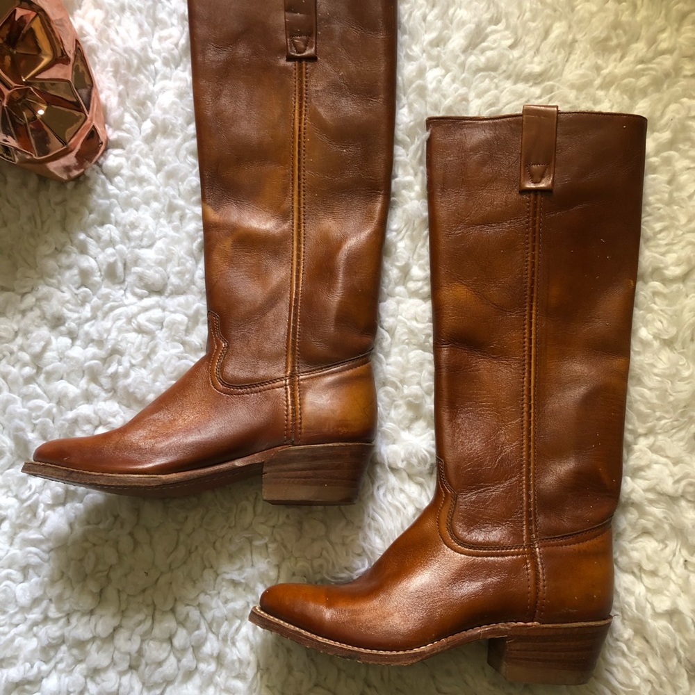 Vintage Durango West Genuine Leather Cowboy Riding Boot